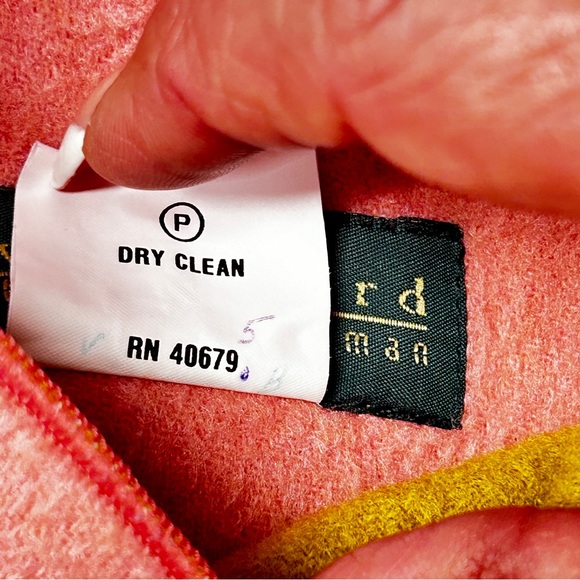 Vintage Bernard Holtzman Harve Bernard Women's Color Block Wool Blend Fleece - Picture 10 of 10